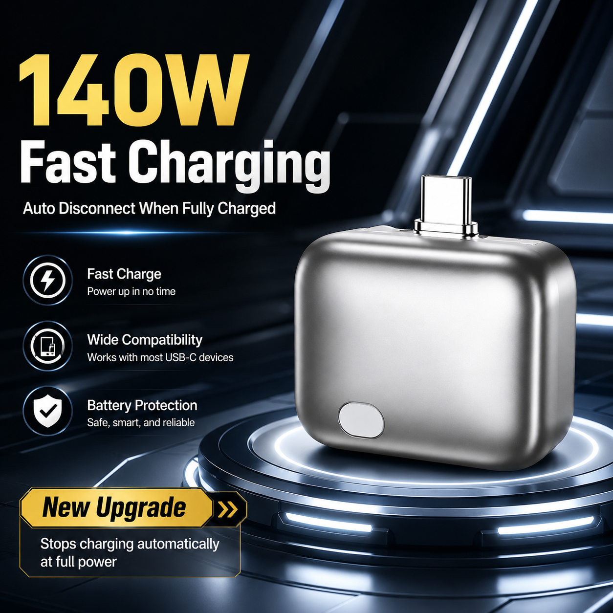 Pryxo™ 140W Auto Disconnect Charger⚡ Safeguard Your Safety